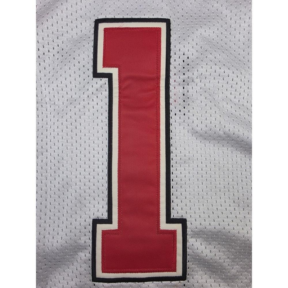 NWT Vintage Nebraska Cornhuskers Football White Jersey Stitched Mens L #1 NCAA - Picture 6 of 11